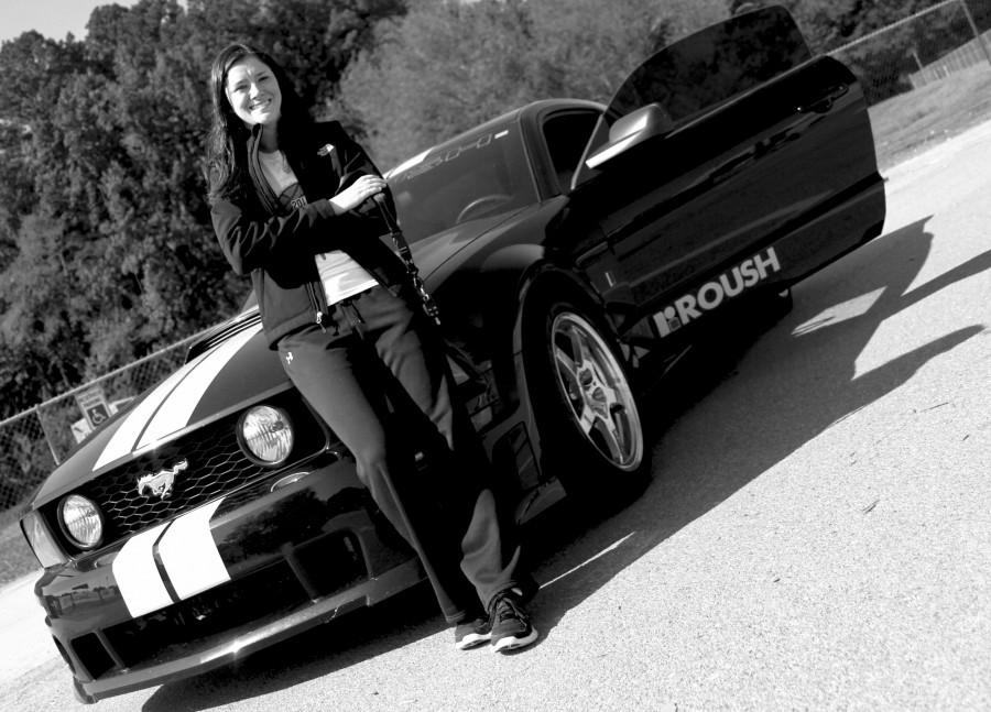 Senior Skylar Combs and her her Roush Stage 2 Mustang. parker pamplin photo