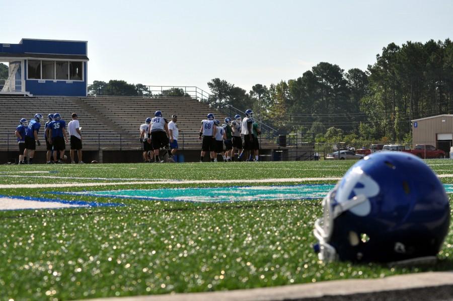 The football team practices in the spring. | bethany pilcher photo