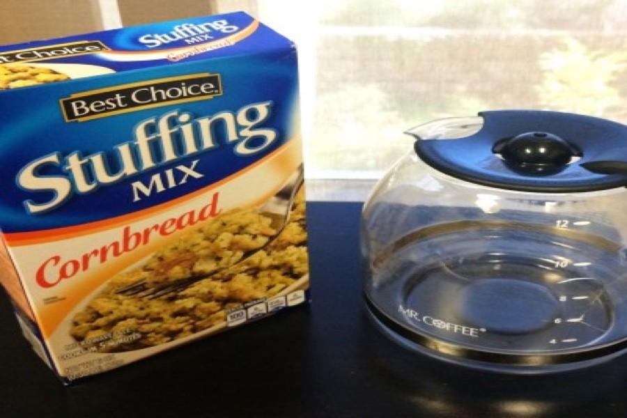 DIY: Coffee Pot Stuffing