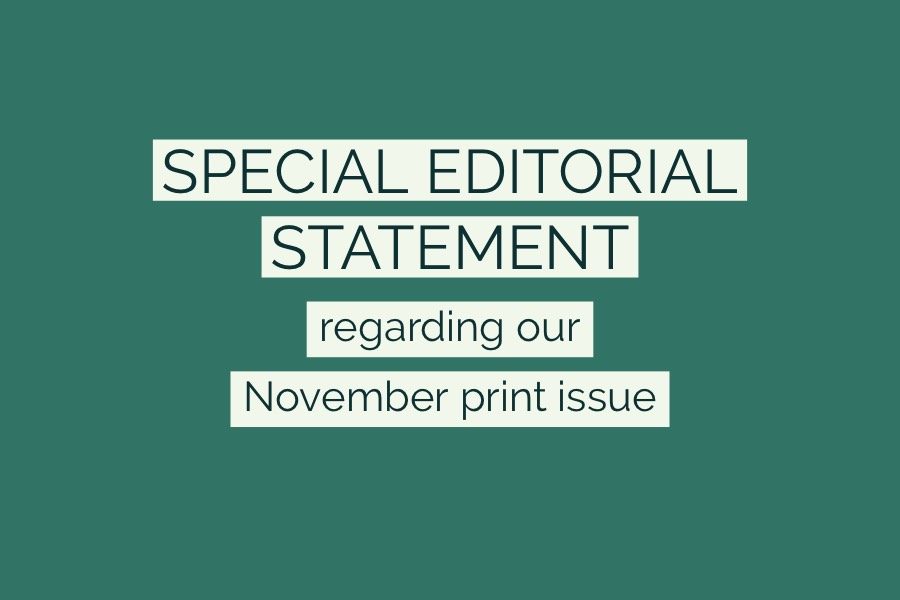 Special Editorial Statement