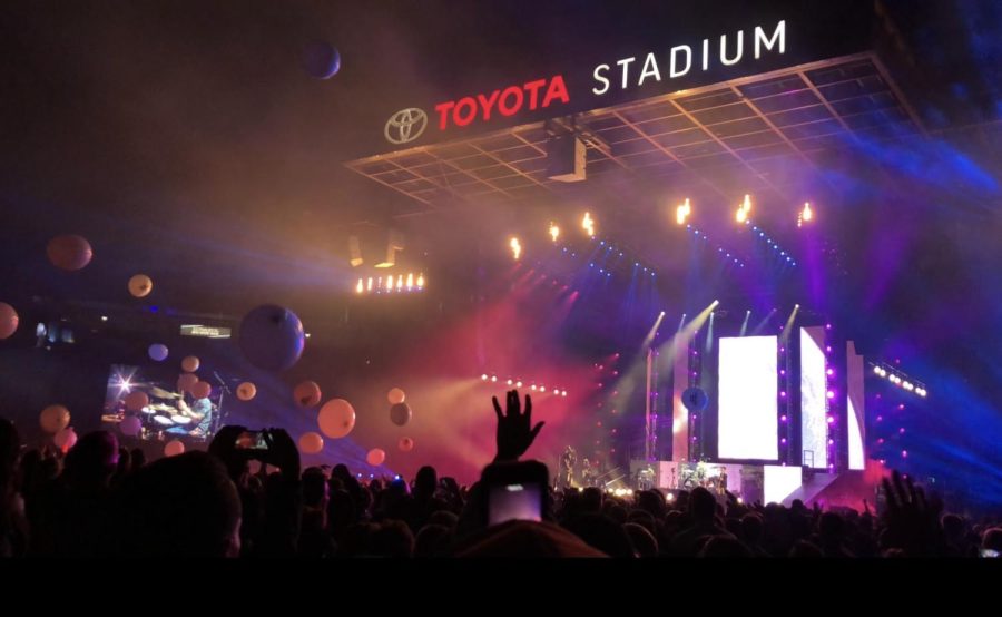 Olivia Sharp saw Imagine Dragons at the Toyota Stadium in Frisco, Texas. Sharp drove almost five hours to see them.