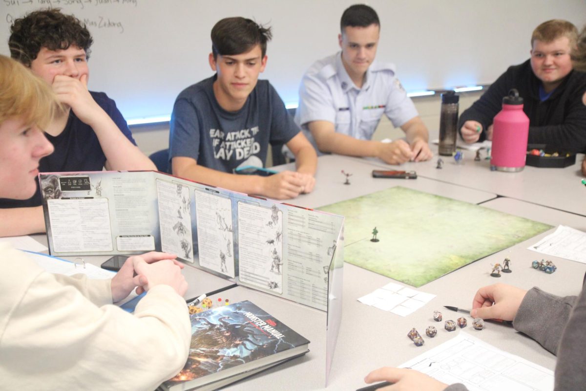 Students involved in the BHS D&D Club use their creativity during a D&D Buzz Time session.